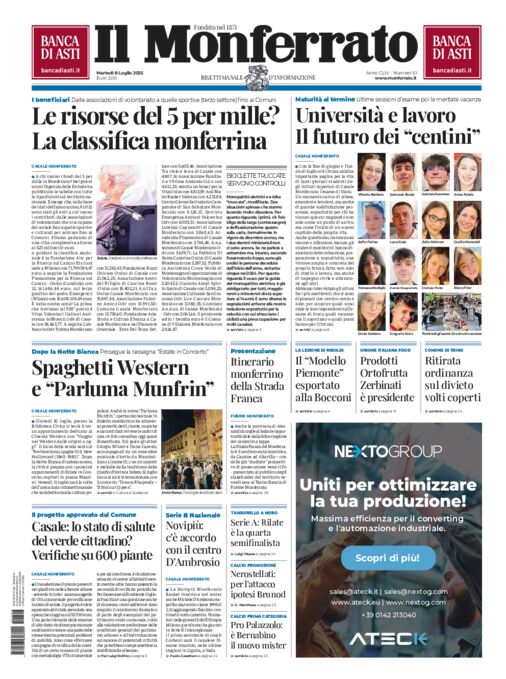 Il Monferrato - Edizione 51 del 08/07/2025